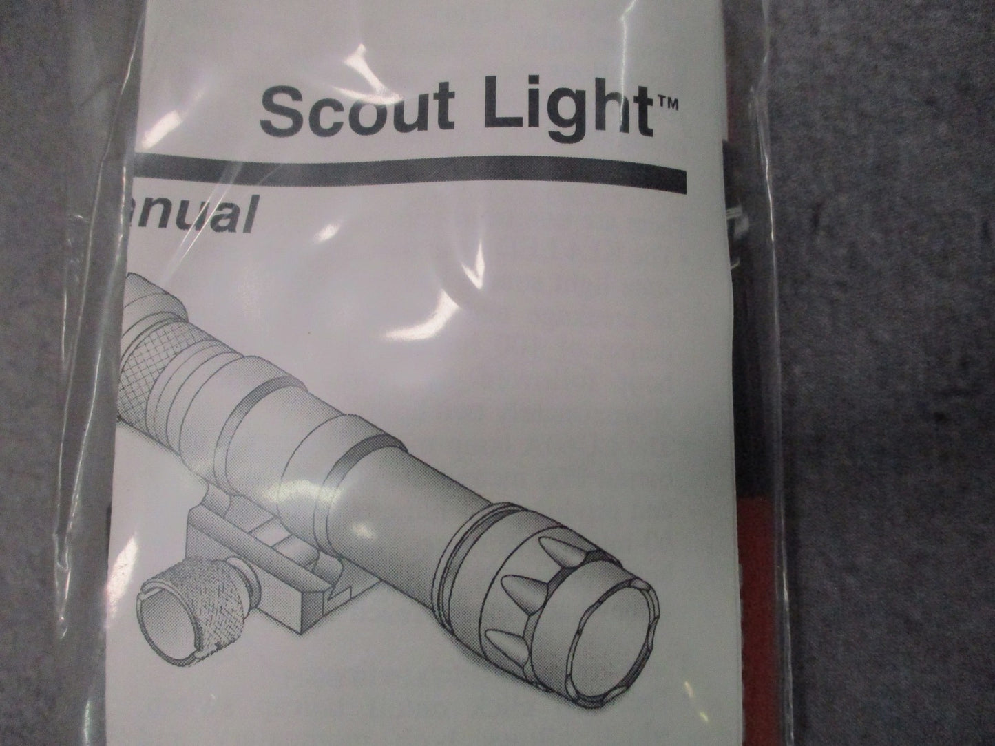 SureFire M600A Scout Light 100 Lumen 6V w/ Pressure Switch NOS Rail Mounted