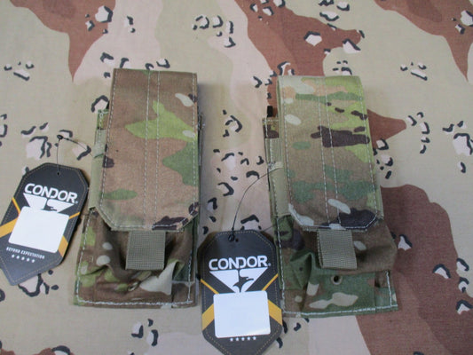 2x New Condor MA5-800 Scorpion Single Mag Pouch MultiCam MOLLE Tactical Gear