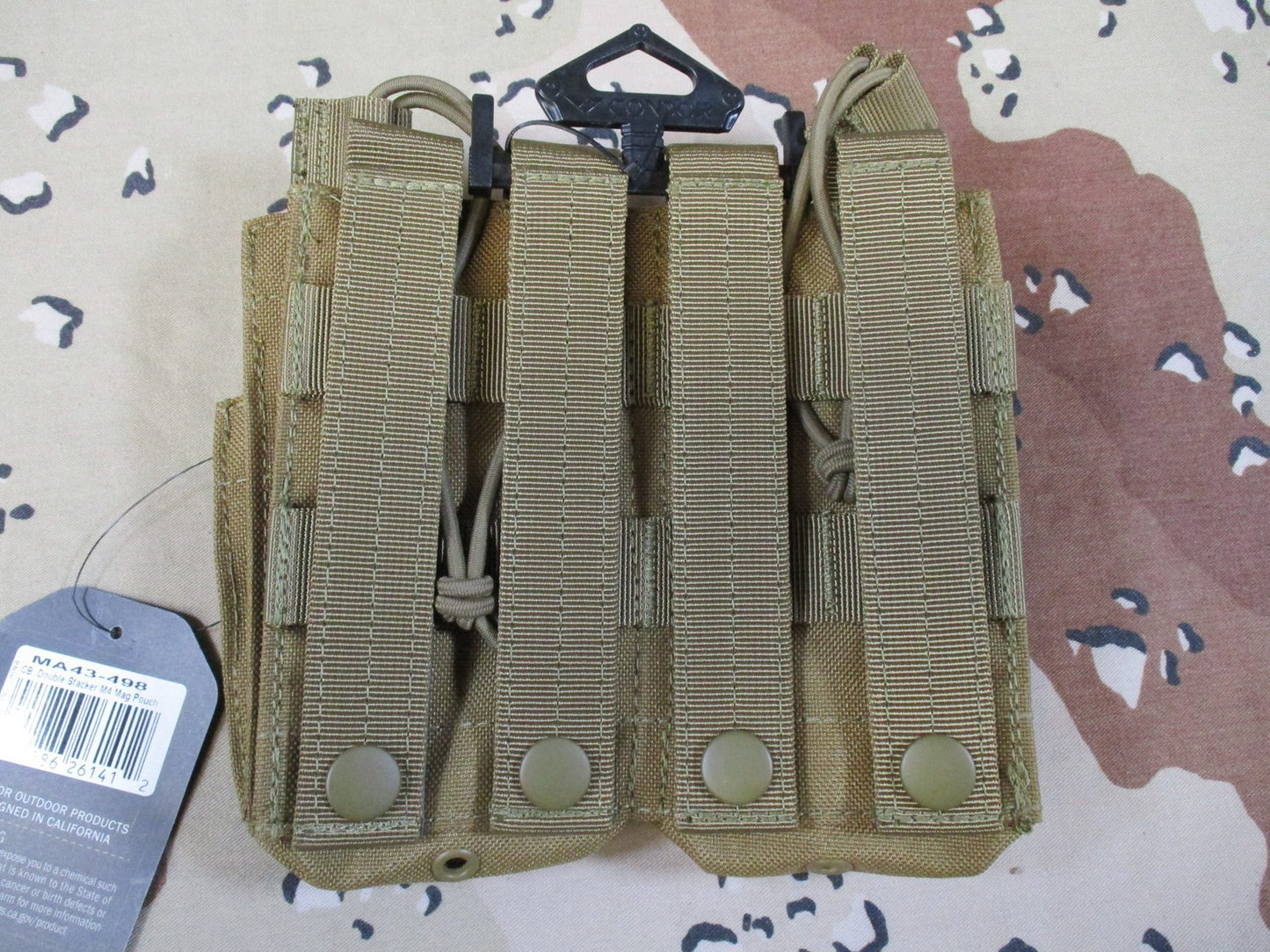 New Condor MA43 Double Stacker Mag Pouch Coyote Brown MOLLE Tactical Gear