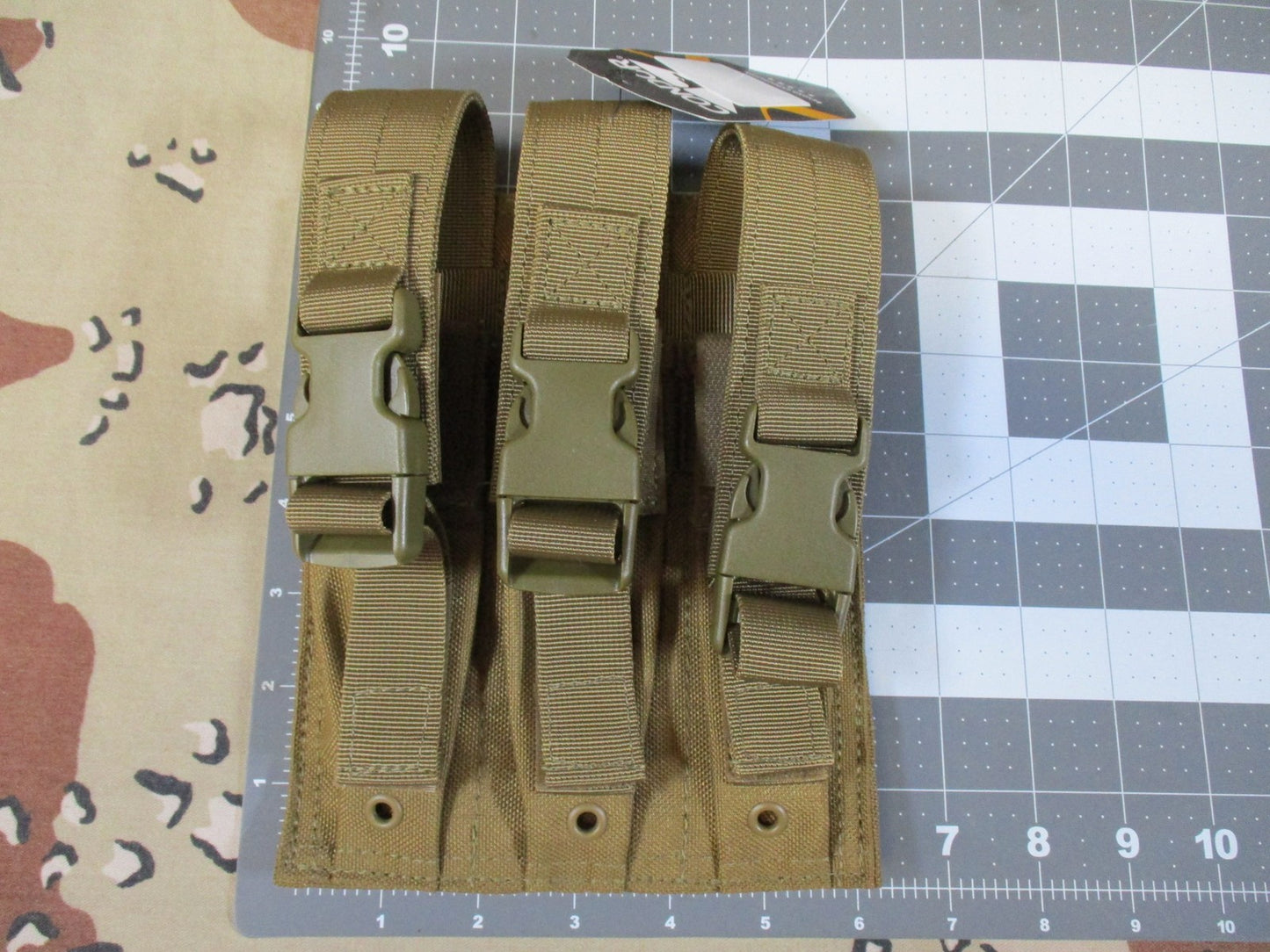 Condor MA37 Triple Magazine Pouch Coyote Brown MOLLE Tactical
