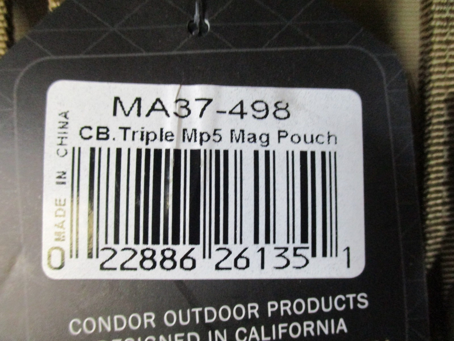 Condor MA37 Triple Magazine Pouch Coyote Brown MOLLE Tactical