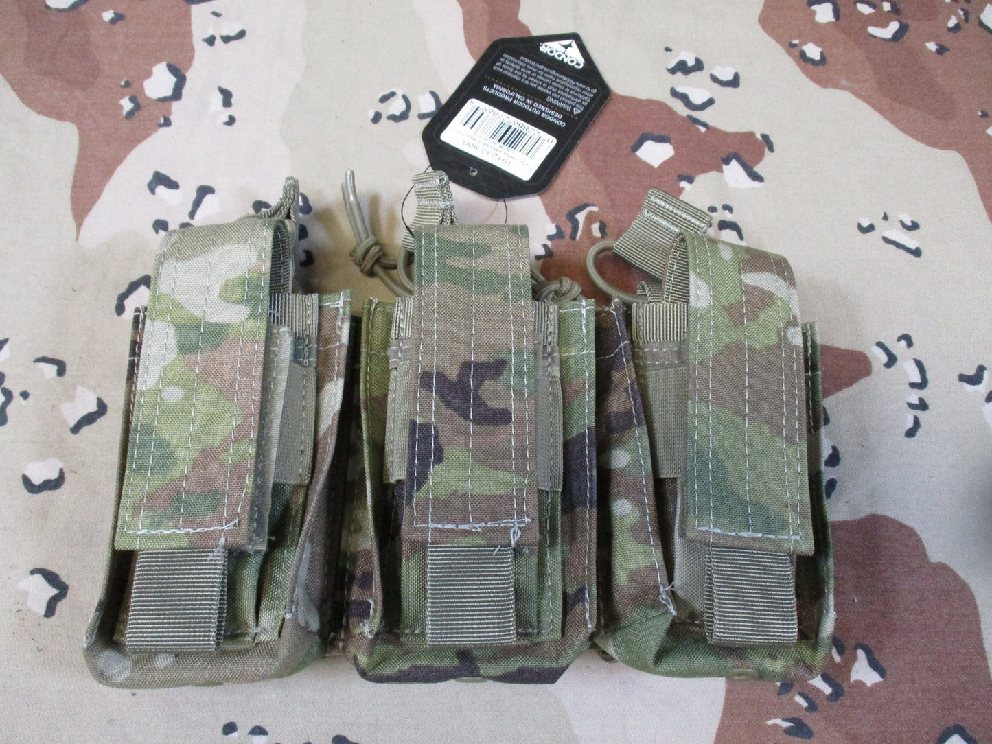 Condor Gen2 Triple Kangaroo Mag Pouch Scorpion Tactical MOLLE Magazine Carrier