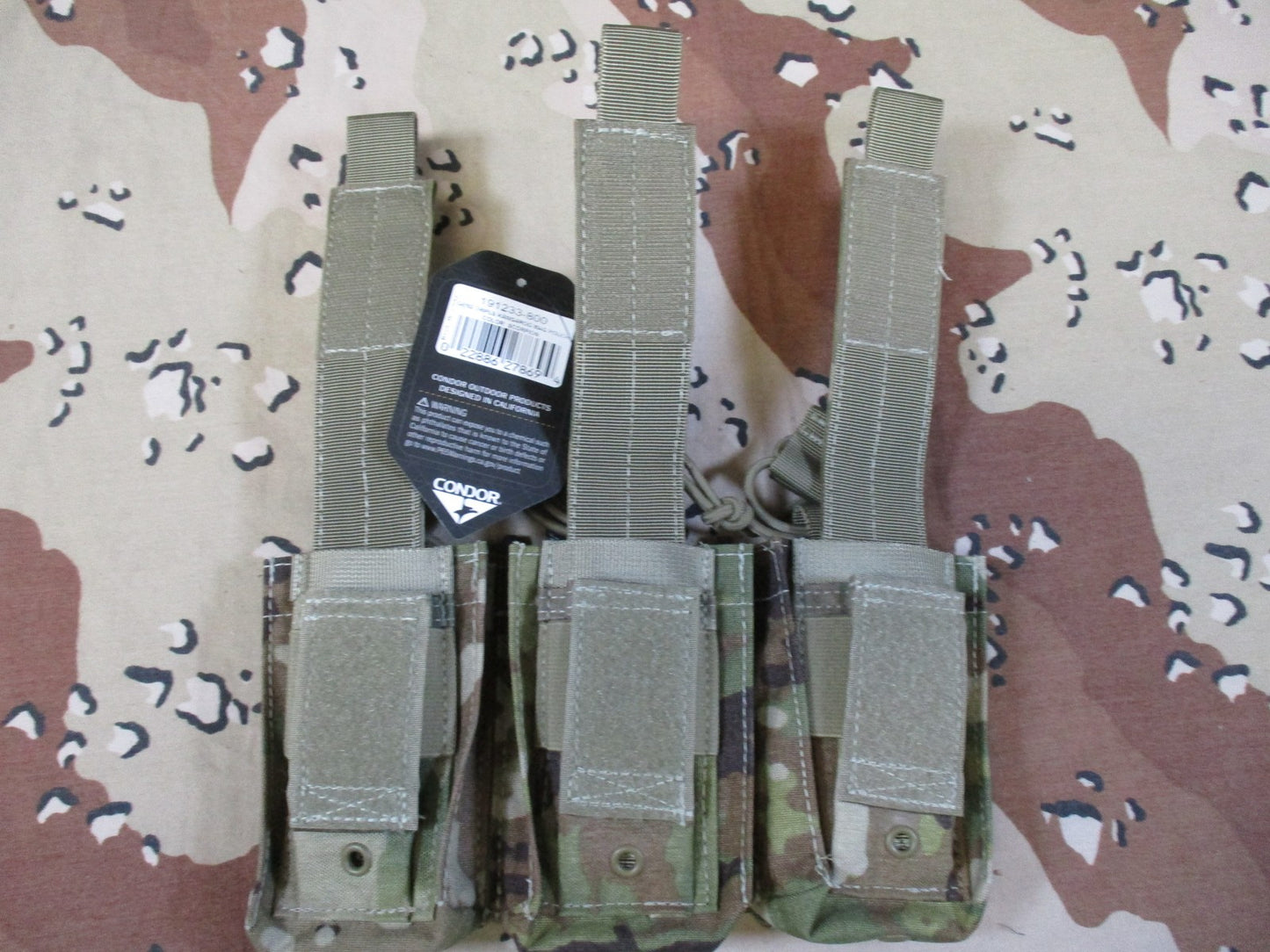 Condor Gen2 Triple Kangaroo Mag Pouch Scorpion Tactical MOLLE Magazine Carrier