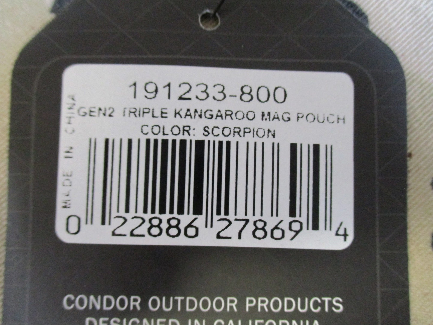 Condor Gen2 Triple Kangaroo Mag Pouch Scorpion Tactical MOLLE Magazine Carrier