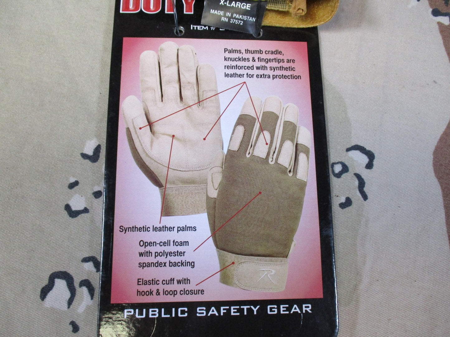 Rothco Lightweight All Purpose Duty Gloves Coyote Brown Tactical Size XL 3421