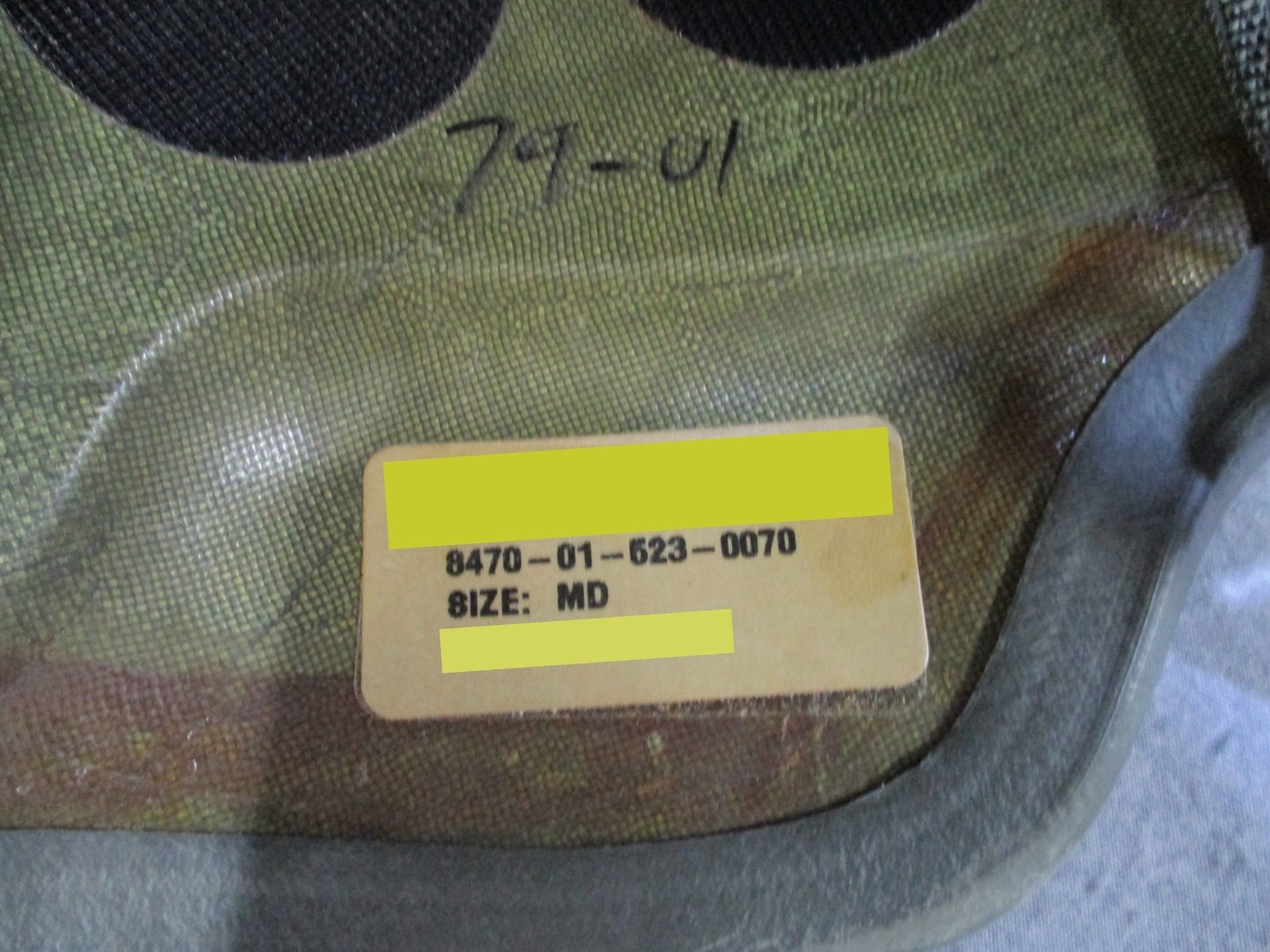ACH Advanced Combat Helmet Size Medium Foliage Green w/ Pads Chinstrap Ballistic