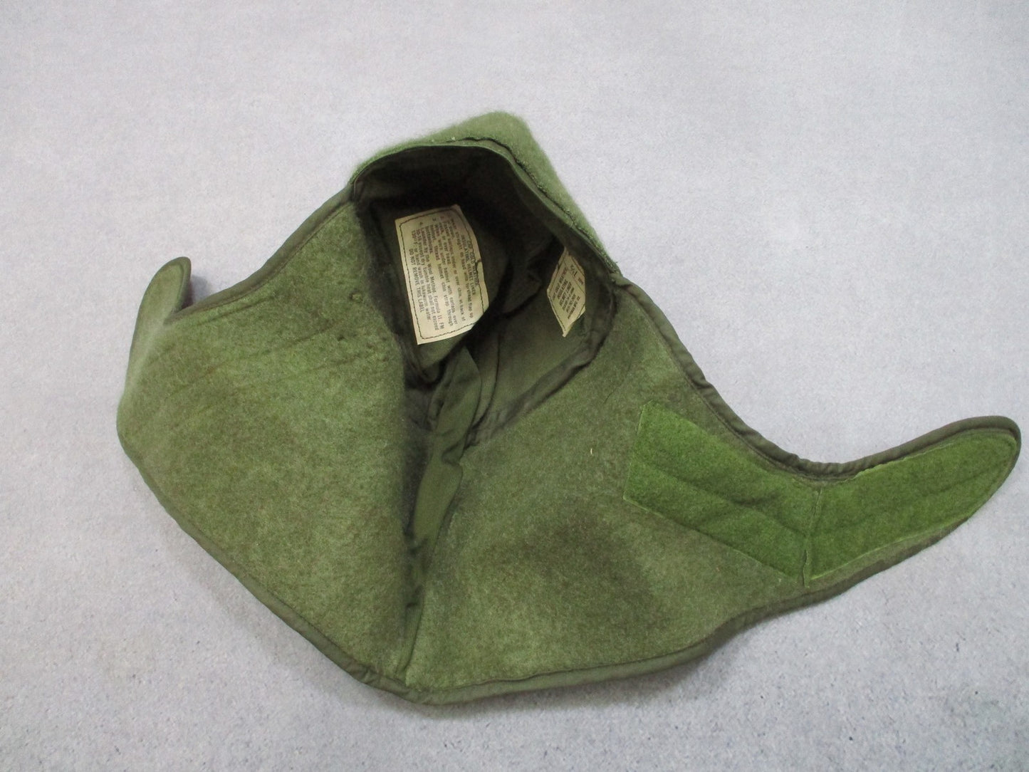 USGI Cold Weather Helmet Liner Cap 7 1/2 NOS 1974 OD Green Military Winter