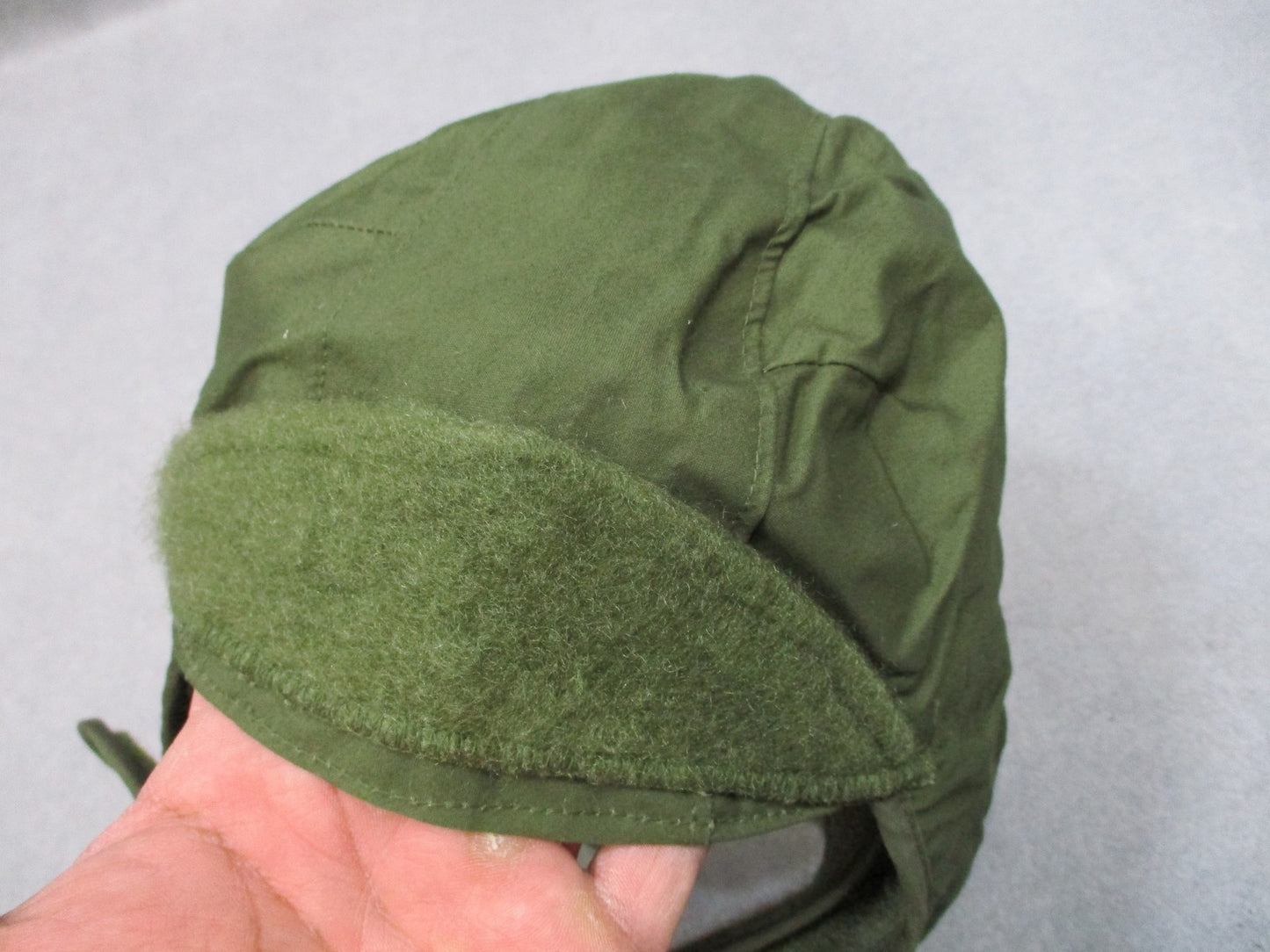 USGI Cold Weather Helmet Liner Cap 7 1/2 NOS 1974 OD Green Military Winter
