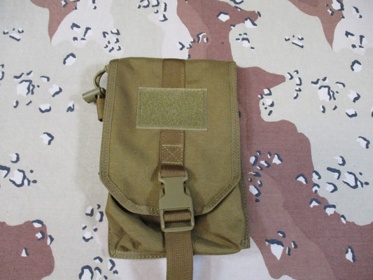 Rapdom Tactical Gear T442 MOLLE Canteen Utility Pouch Coyote Tan Cordura