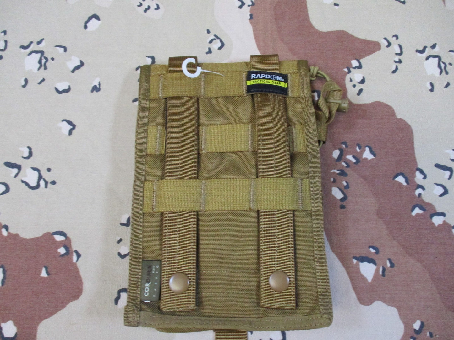 Rapdom Tactical Gear T442 MOLLE Canteen Utility Pouch Coyote Tan Cordura