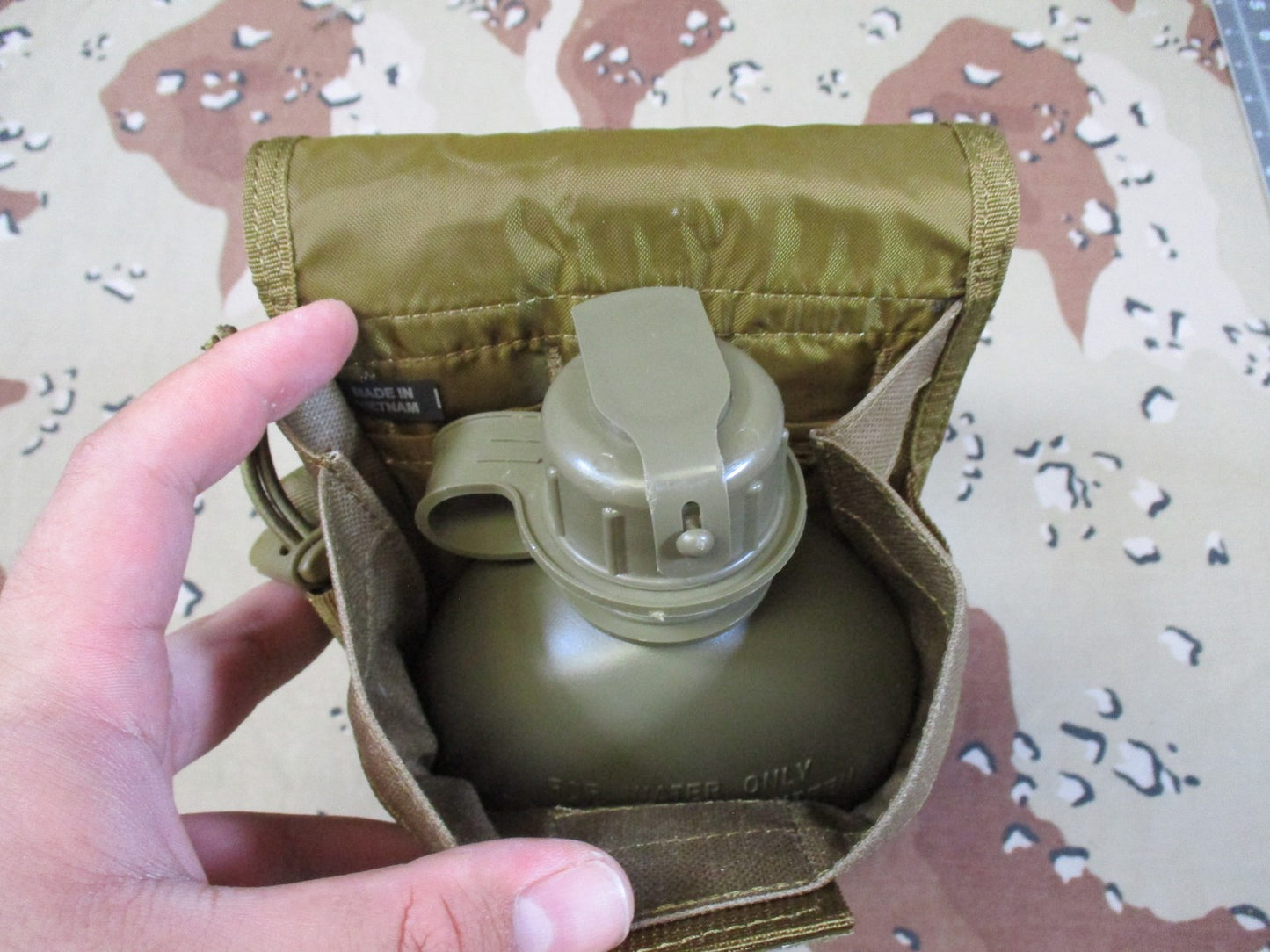 Rapdom Tactical Gear T442 MOLLE Canteen Utility Pouch Coyote Tan Cordura