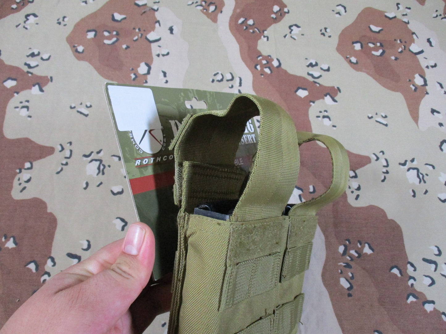 Rothco Double Magazine Pouch Coyote M.O.L.L.E. Tactical speed reload mag pouch