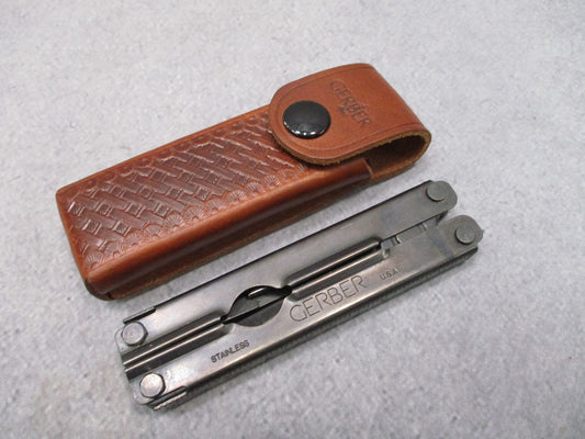 Vintage Gerber M.P.T. #5 Military Provisional Tool Stainless Multitool w/ Sheath