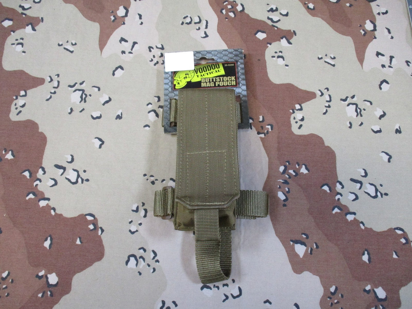 2x Voodoo Tactical Buttstock Mag Pouch 5.56 .223 Adjustable Coyote Tan New