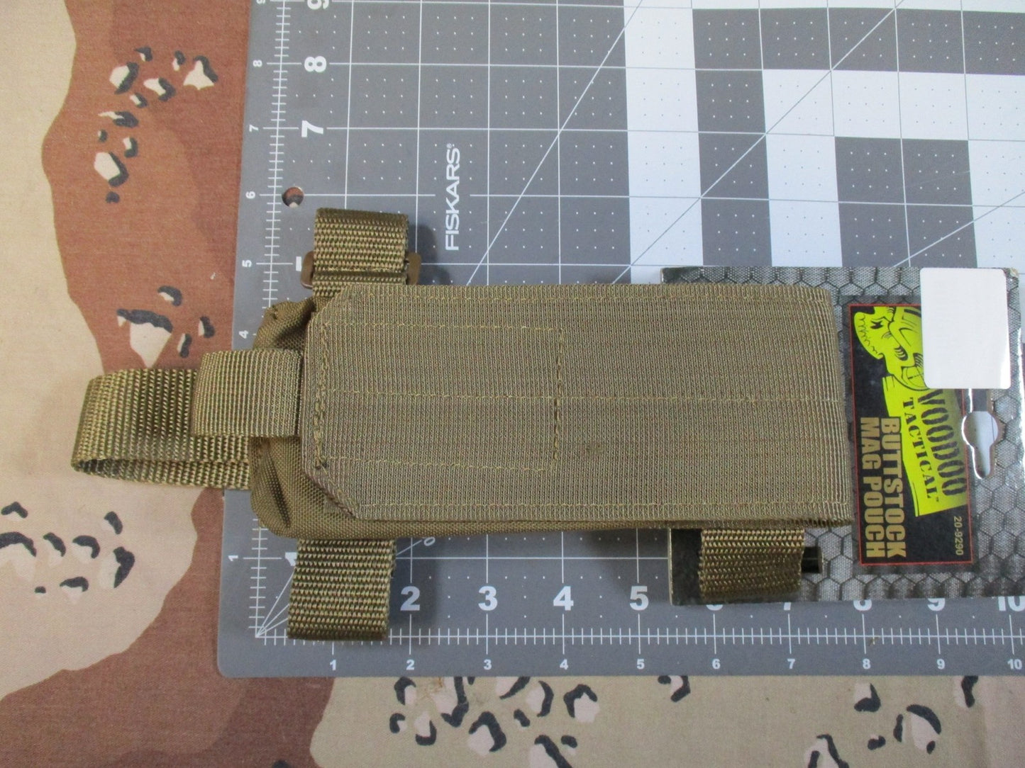 2x Voodoo Tactical Buttstock Mag Pouch 5.56 .223 Adjustable Coyote Tan New