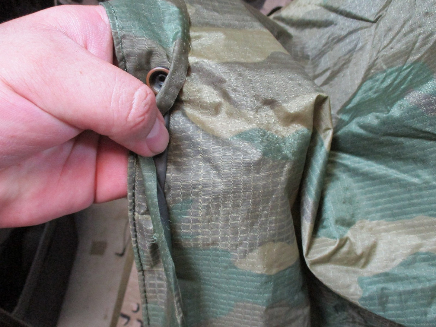 US Military Woodland Camo Ripstop Poncho Tactical Rain Gear Surplus