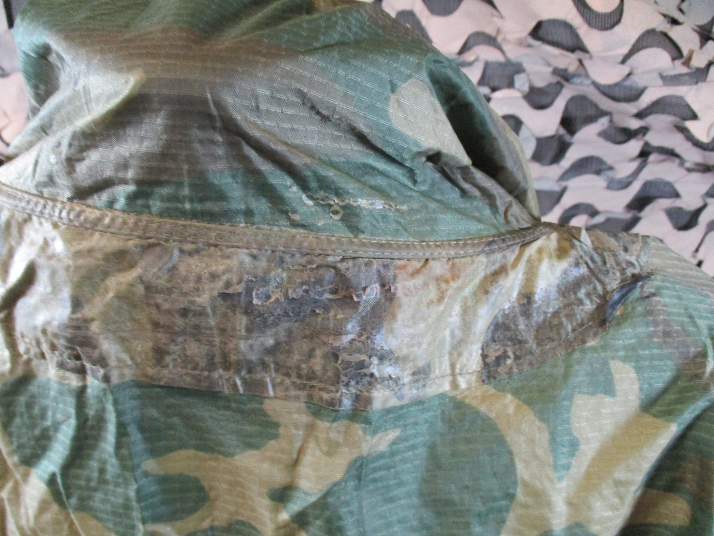 US Military Woodland Camo Ripstop Poncho Tactical Rain Gear Surplus