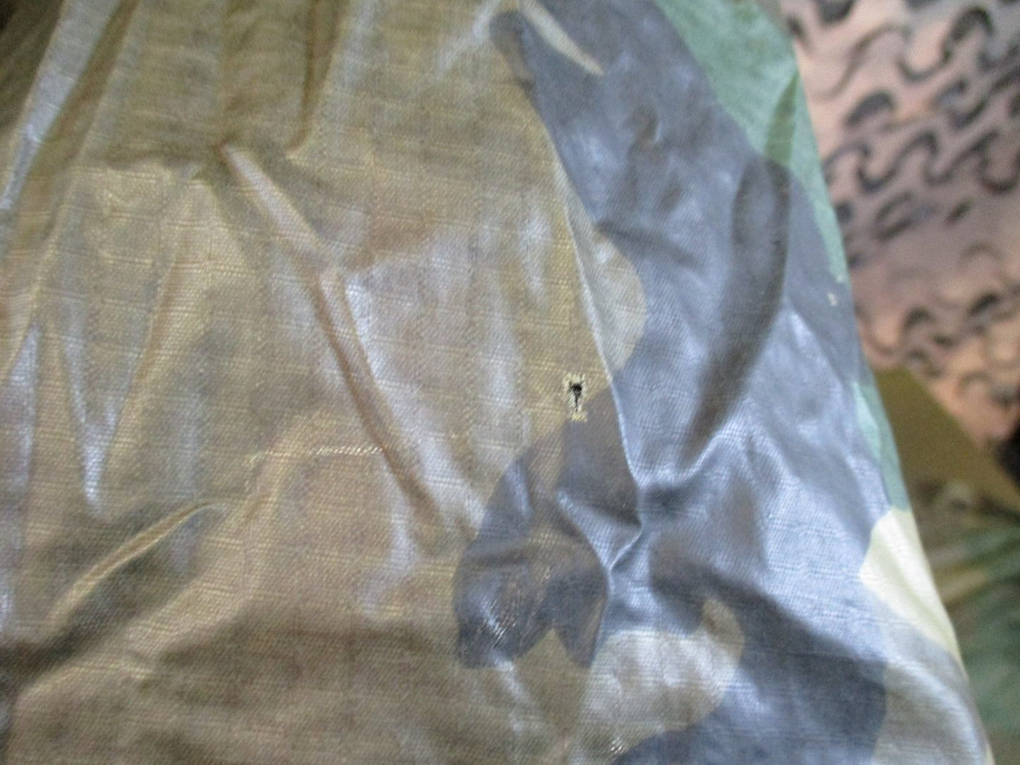 US Military Woodland Camo Ripstop Poncho Tactical Rain Gear Surplus