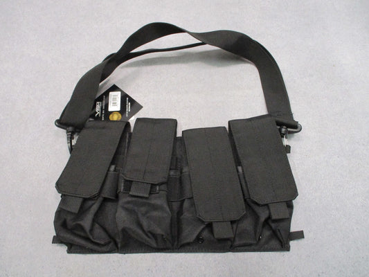 VISM Tactical Bandolier Pouch 8 (5.56) or 4 (7.62) Magazines Black Empty