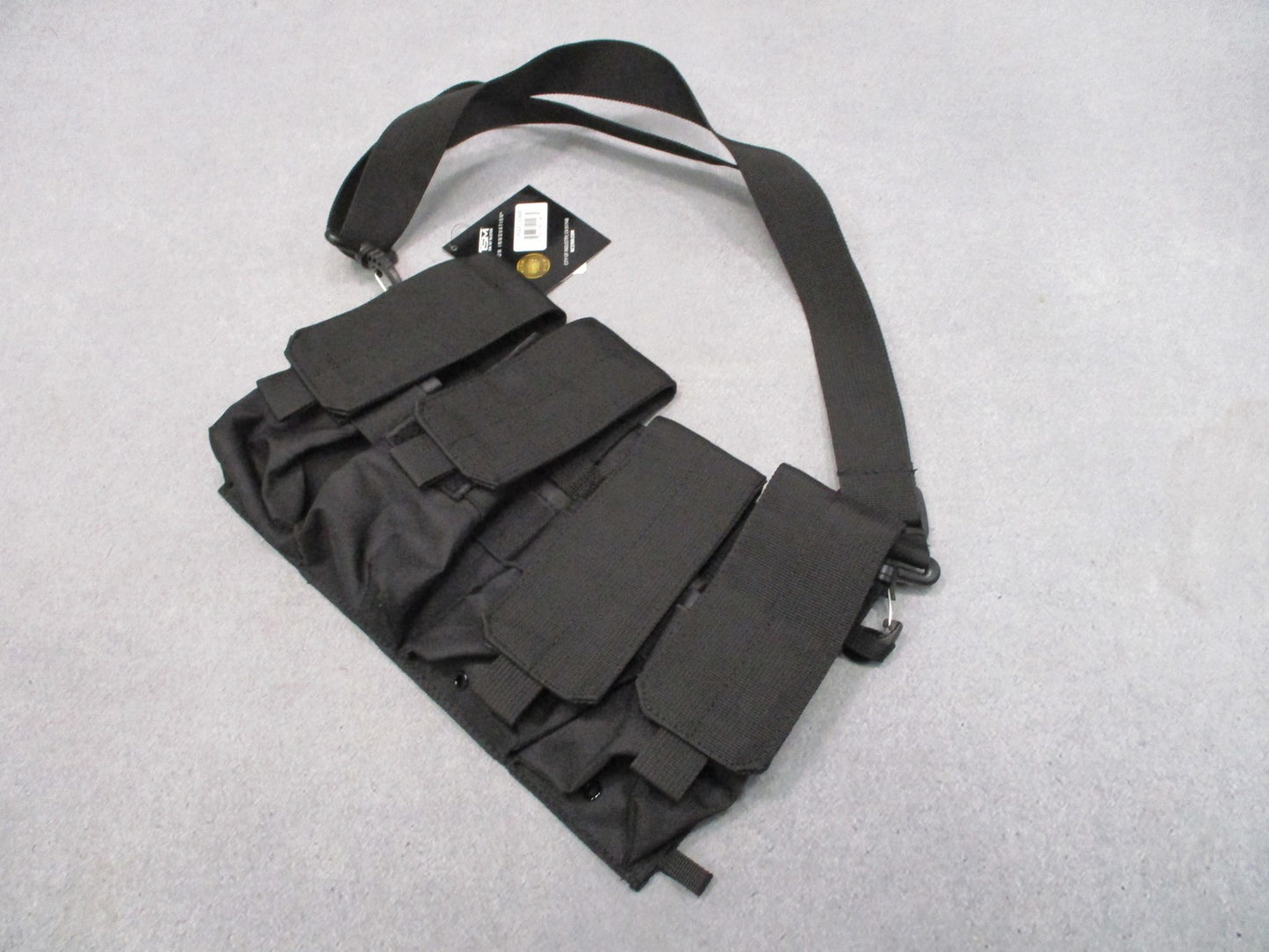 VISM Tactical Bandolier Pouch 8 (5.56) or 4 (7.62) Magazines Black Empty