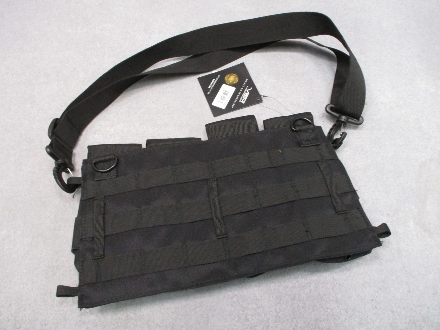 VISM Tactical Bandolier Pouch 8 (5.56) or 4 (7.62) Magazines Black Empty