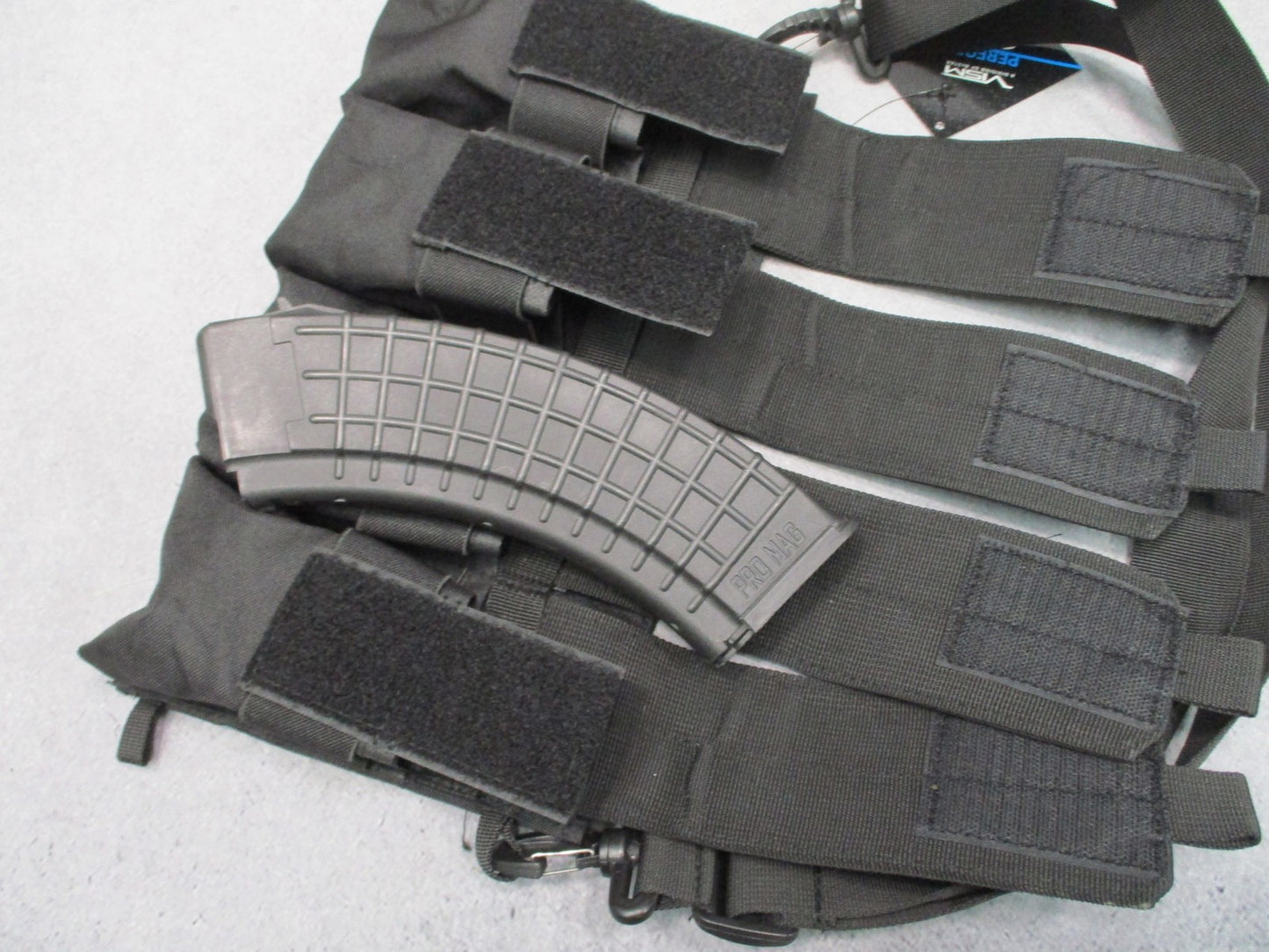 VISM Tactical Bandolier Pouch 8 (5.56) or 4 (7.62) Magazines Black Empty