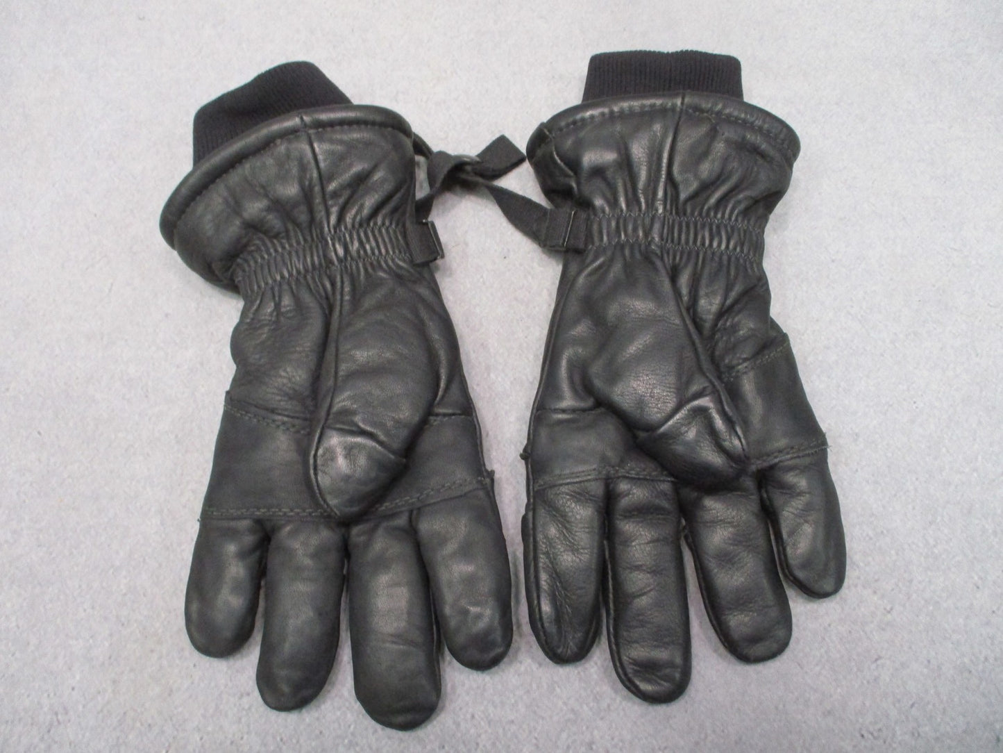 US Military Surplus Hawkeye Intermediate Cold/Wet Leather Gloves Black Size Larg