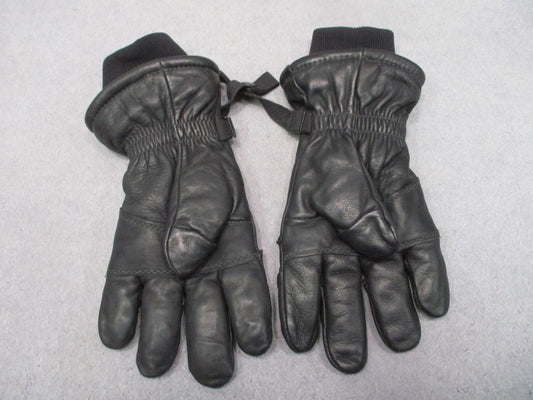 US Military Surplus Hawkeye Intermediate Cold/Wet Leather Gloves Black Size Larg