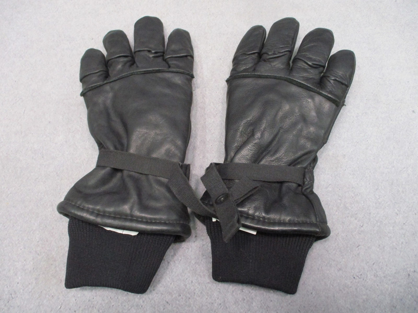 US Military Surplus Hawkeye Intermediate Cold/Wet Leather Gloves Black Size Larg