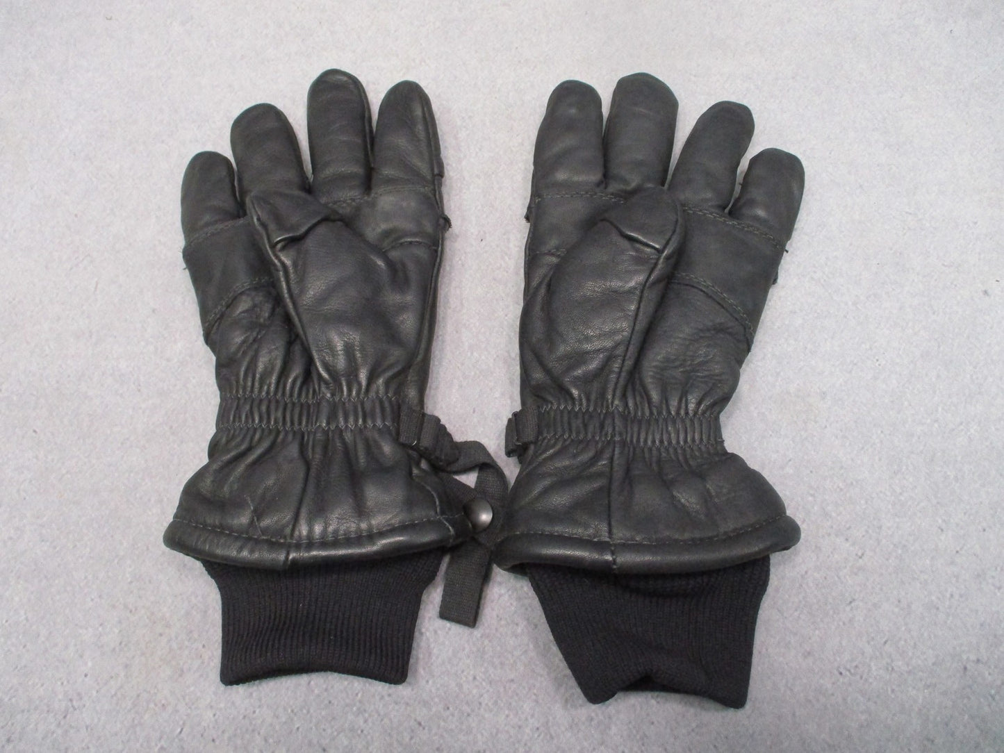 US Military Surplus Hawkeye Intermediate Cold/Wet Leather Gloves Black Size Larg