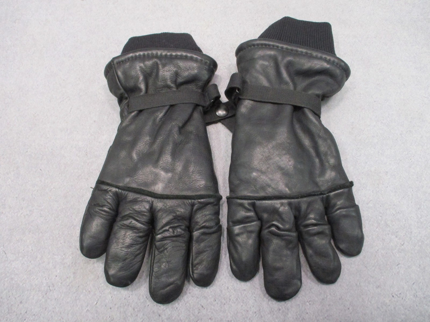 US Military Surplus Hawkeye Intermediate Cold/Wet Leather Gloves Black Size Larg
