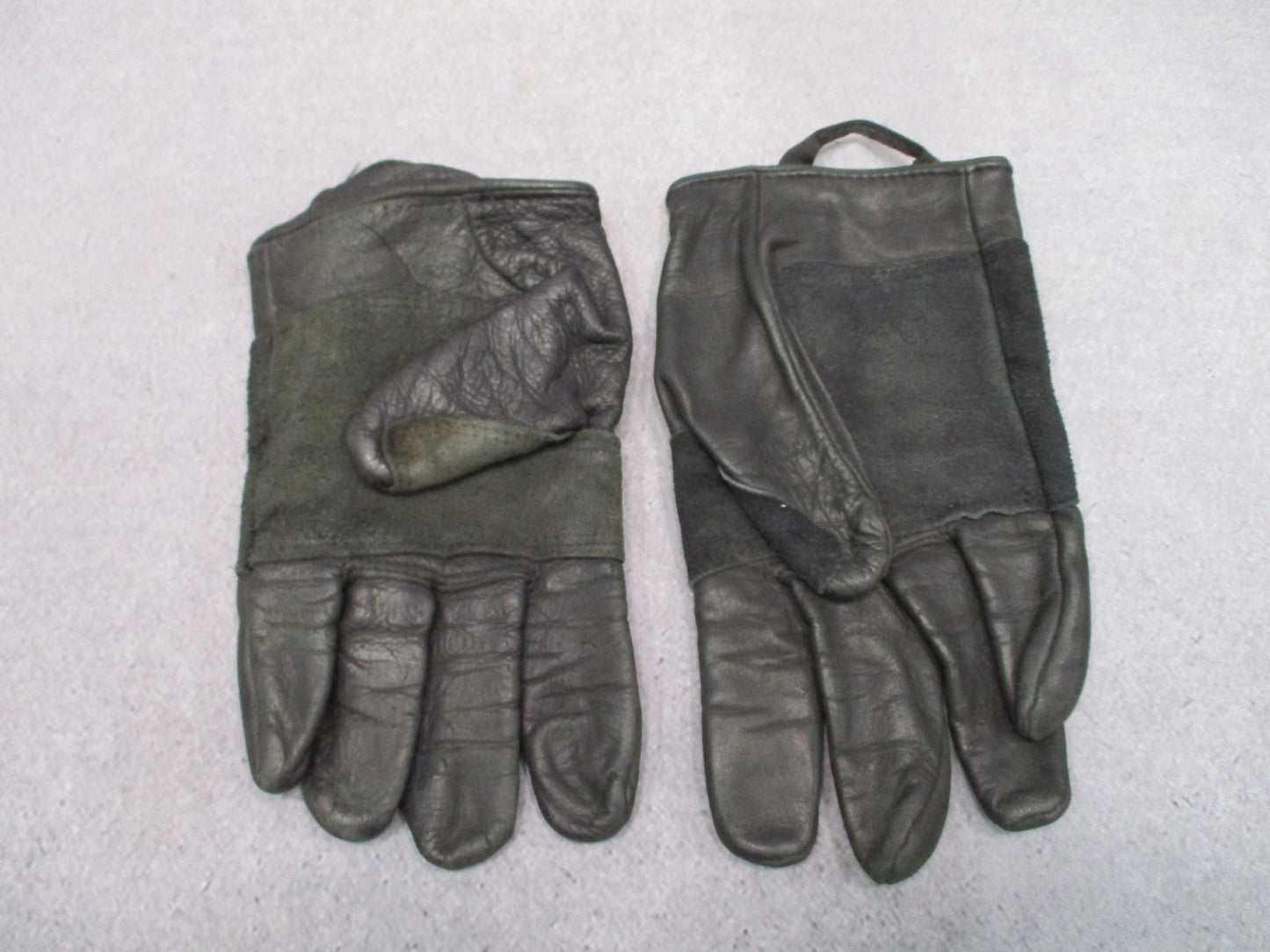 US Military Surplus Cowhide Leather Utility Glove Black Size XL Fast Rope Rappel