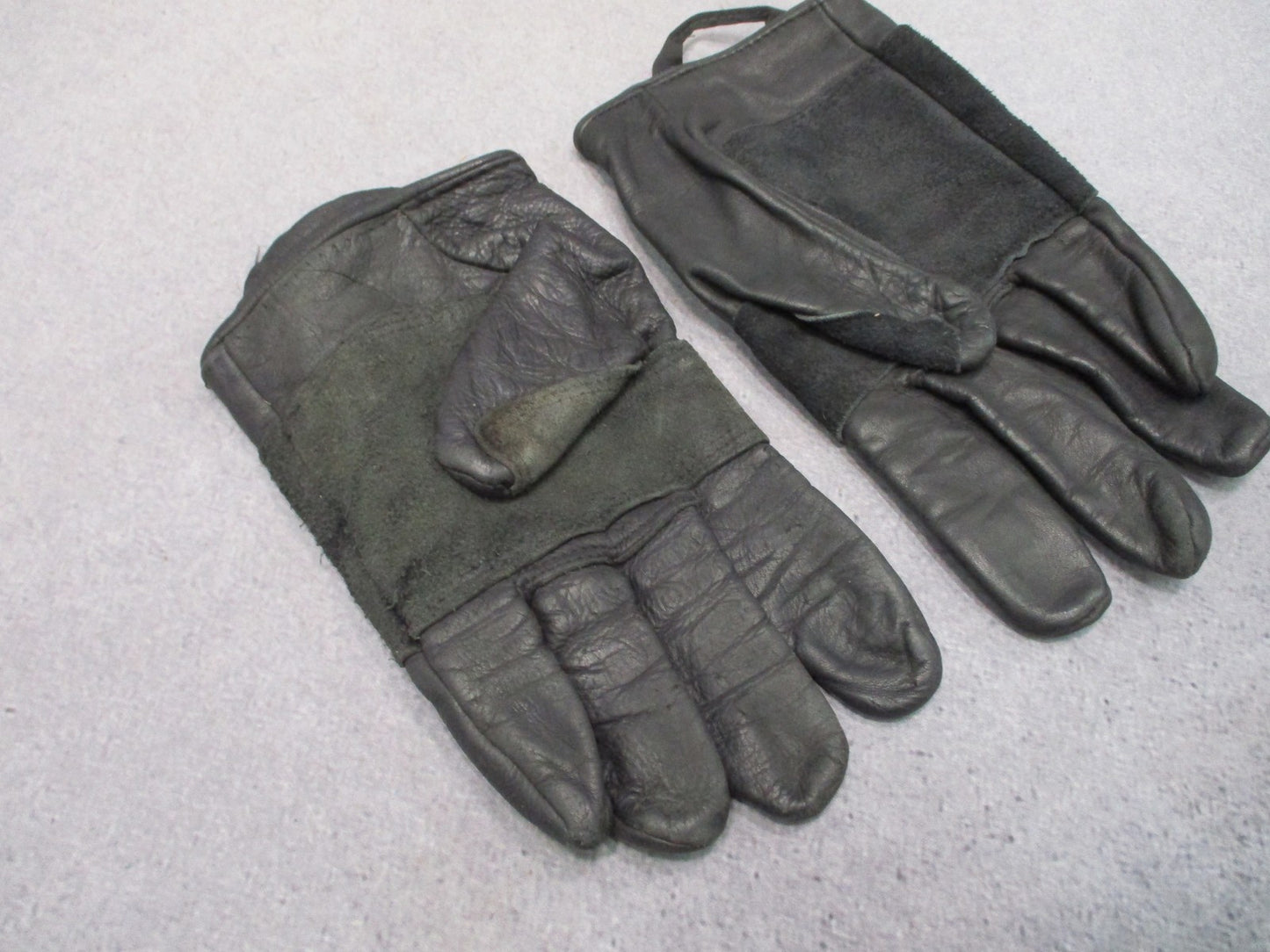 US Military Surplus Cowhide Leather Utility Glove Black Size XL Fast Rope Rappel