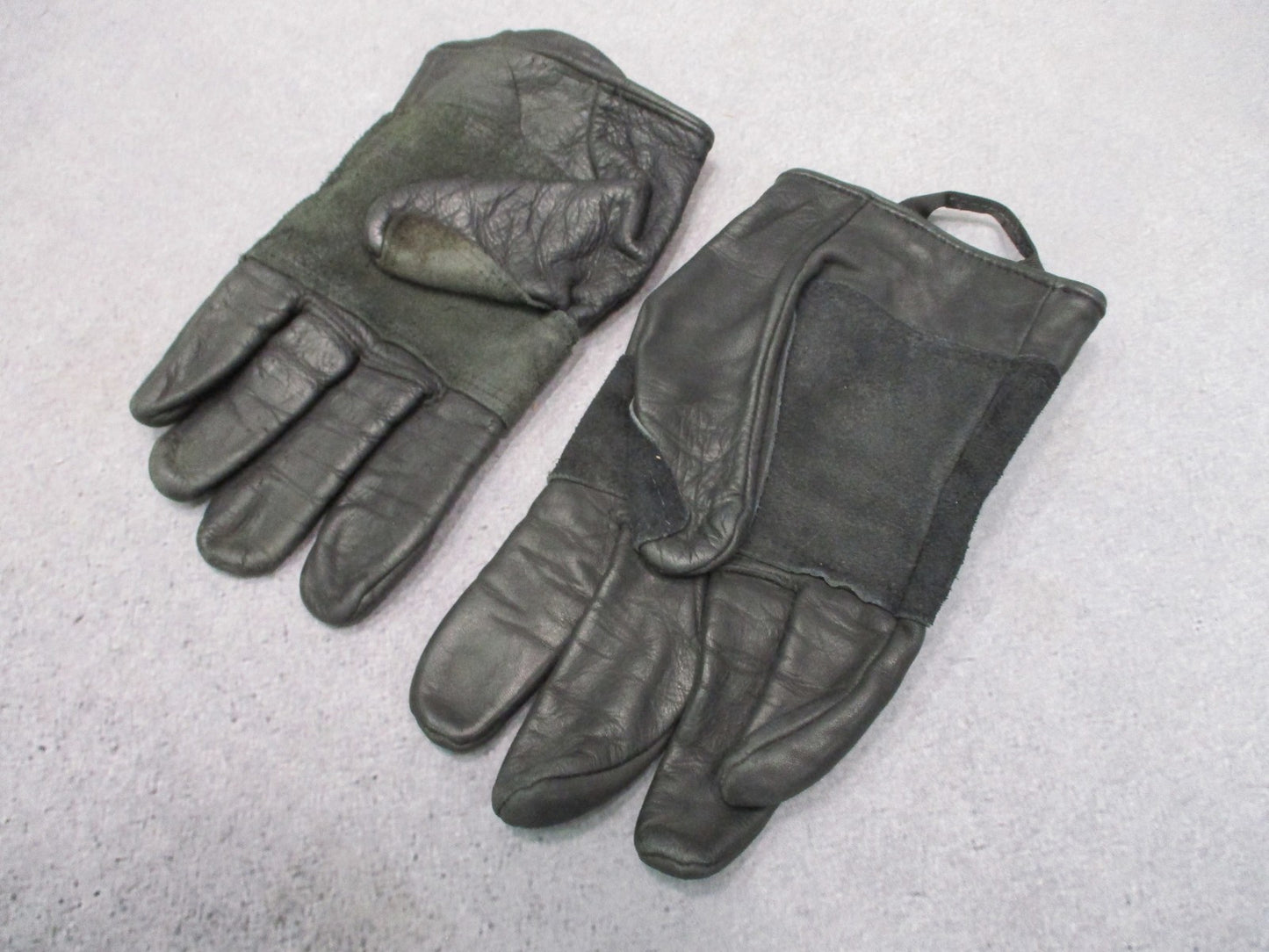 US Military Surplus Cowhide Leather Utility Glove Black Size XL Fast Rope Rappel