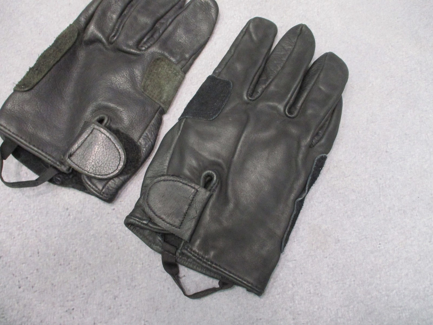 US Military Surplus Cowhide Leather Utility Glove Black Size XL Fast Rope Rappel