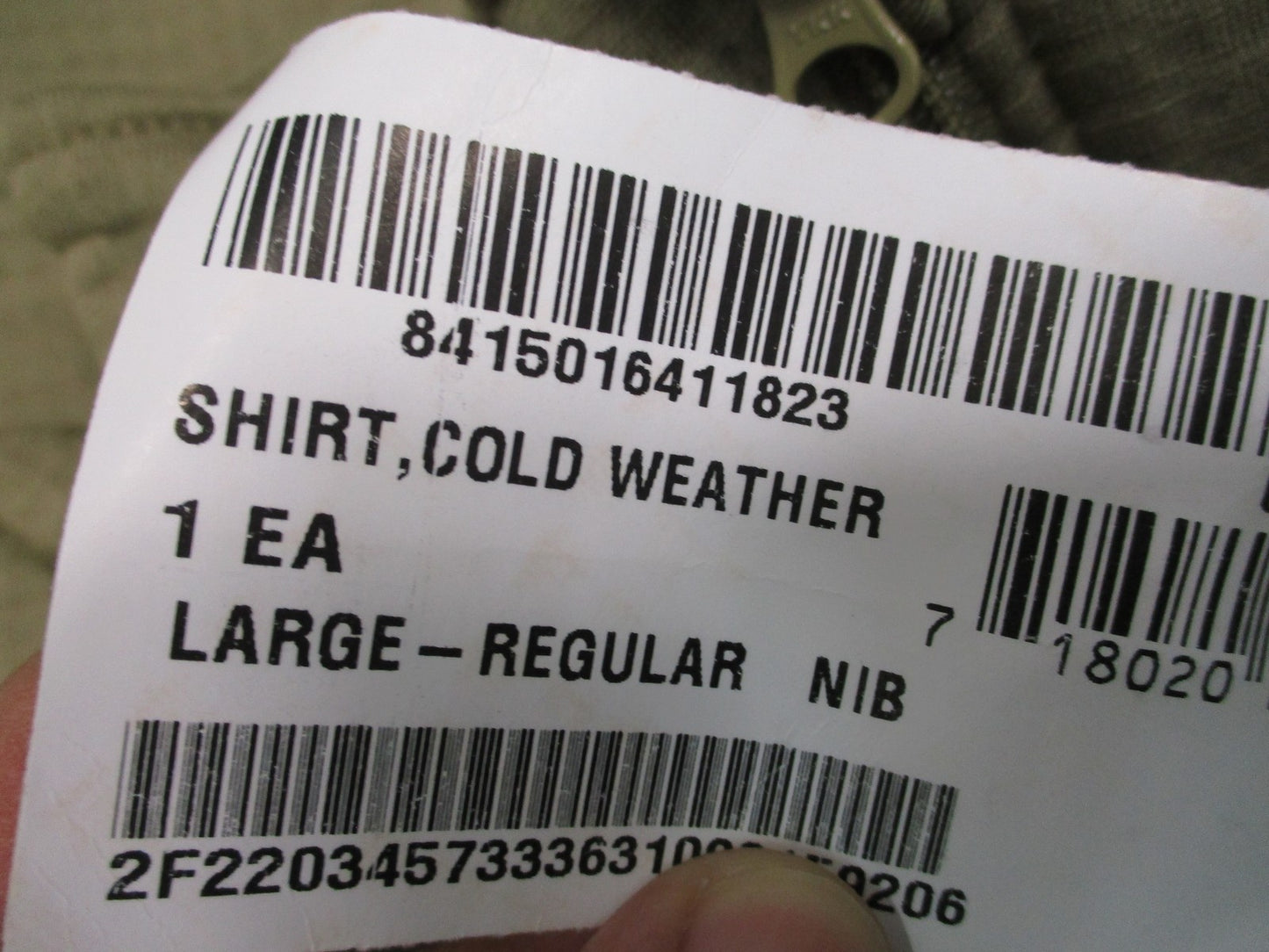 USGI Gen III ECWCS Level 2 Midweight Shirt Coyote Large Regular NWT