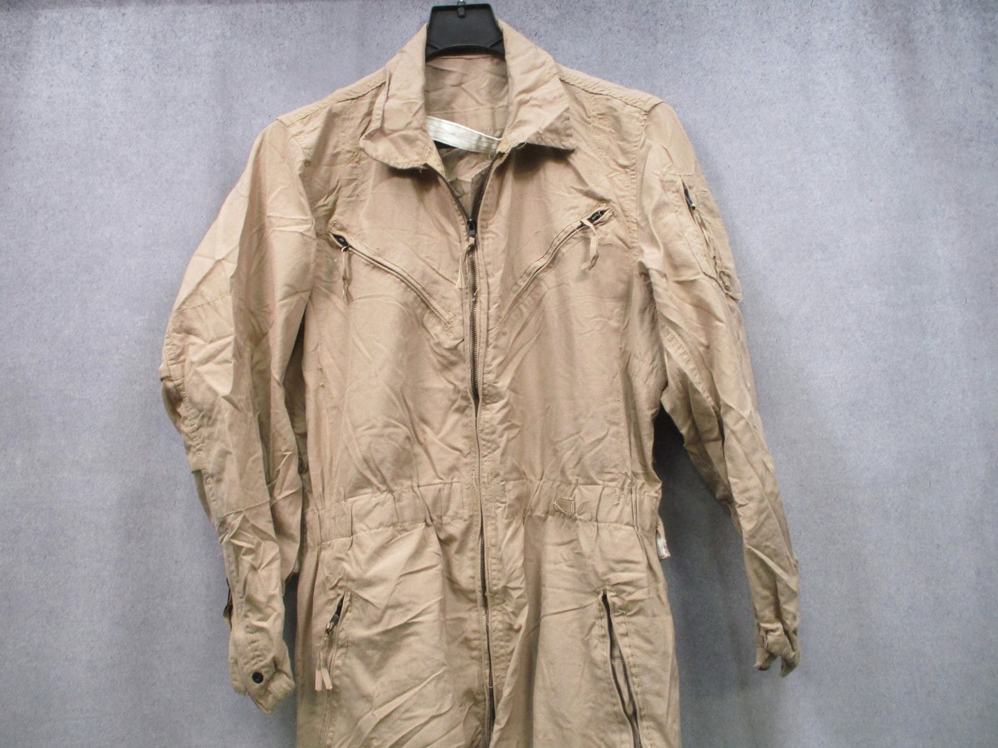 US Military Combat Vehicle Crewmen Coveralls Aramid Tan Medium Regular Surplus