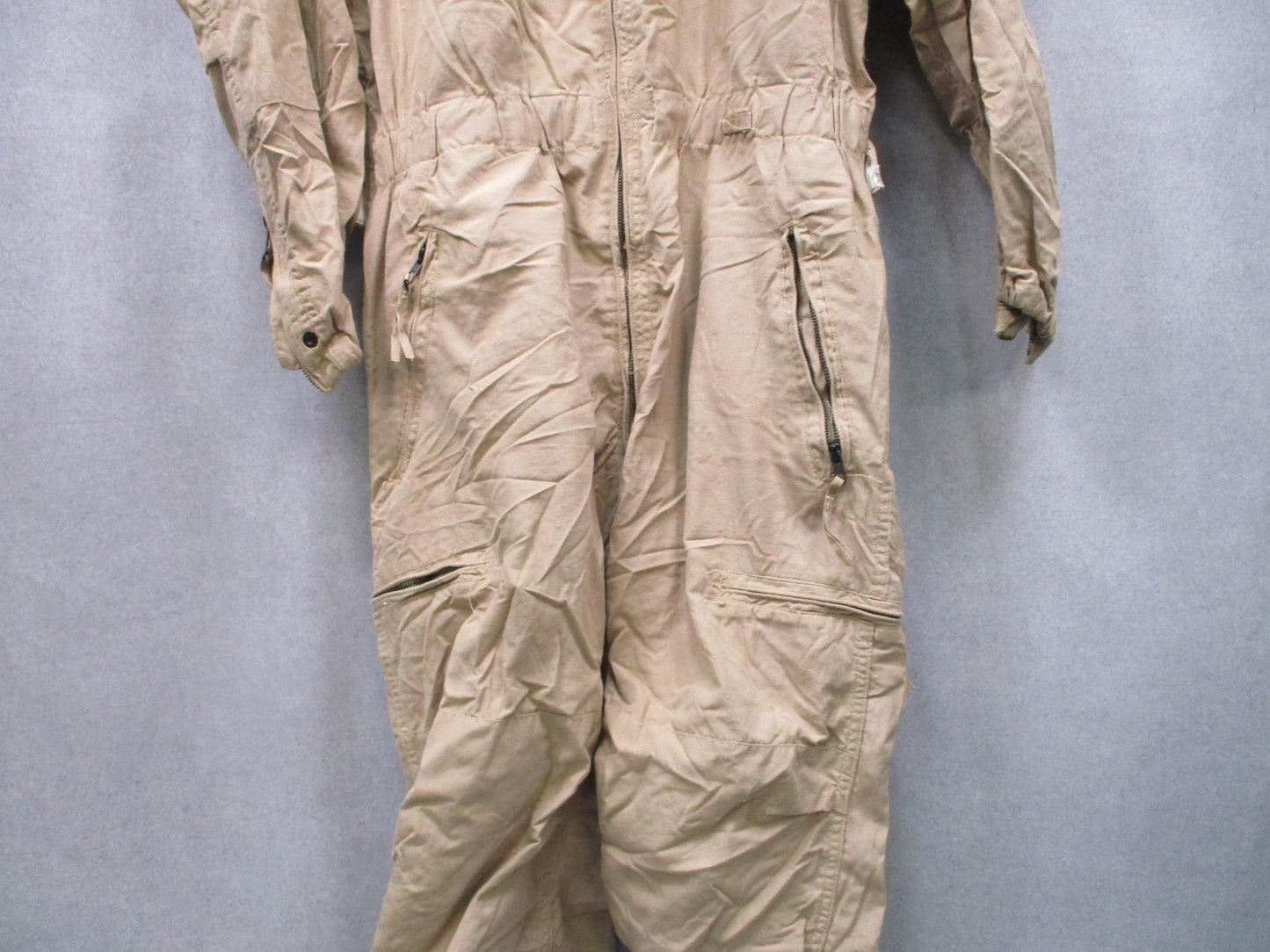 US Military Combat Vehicle Crewmen Coveralls Aramid Tan Medium Regular Surplus
