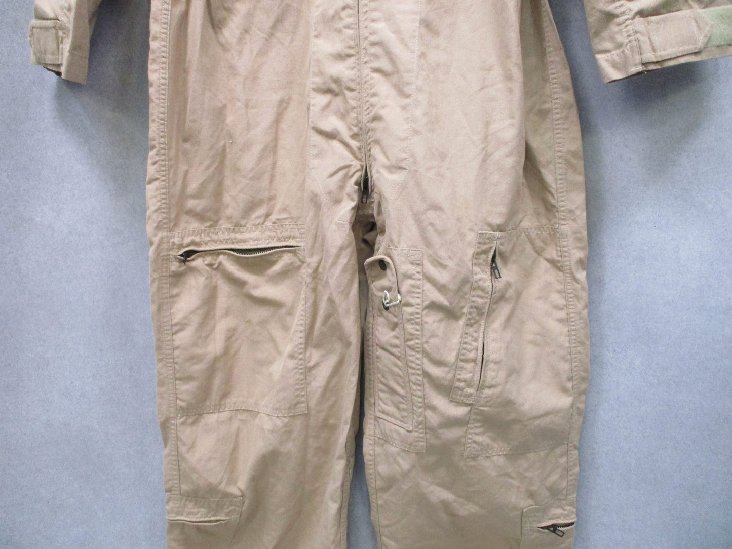 US Military CWU-27/P Flight Suit Coveralls Tan Fire Resistant Size 44L