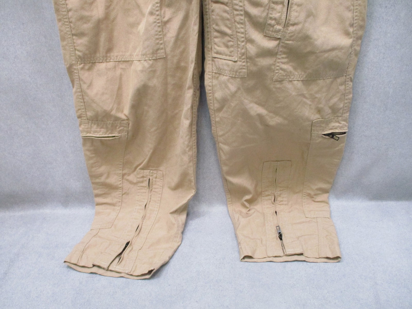 US Military CWU-27/P Flight Suit Coveralls Tan Fire Resistant Size 44L