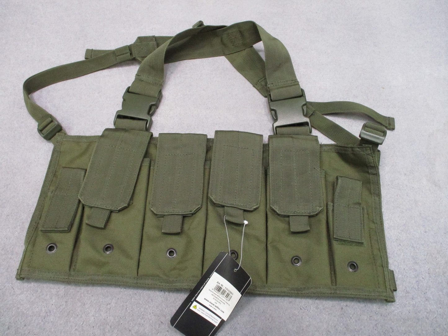 Mil-Tec Tactical Mag Carrier Chest Rig Olive Drab New With Tags