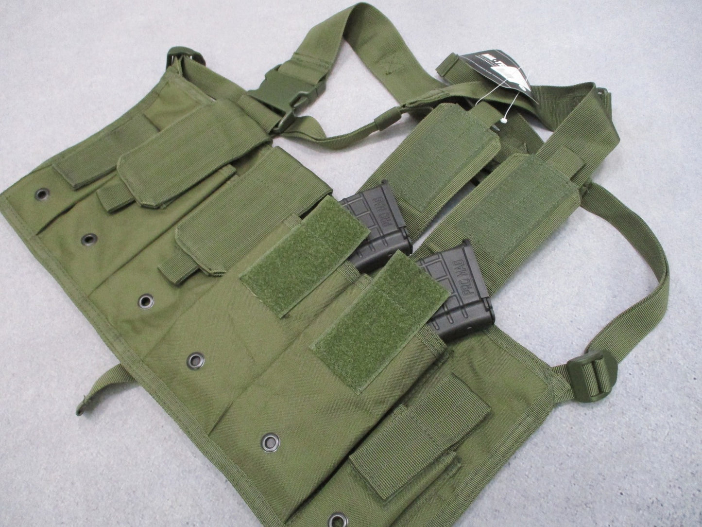 Mil-Tec Tactical Mag Carrier Chest Rig Olive Drab New With Tags