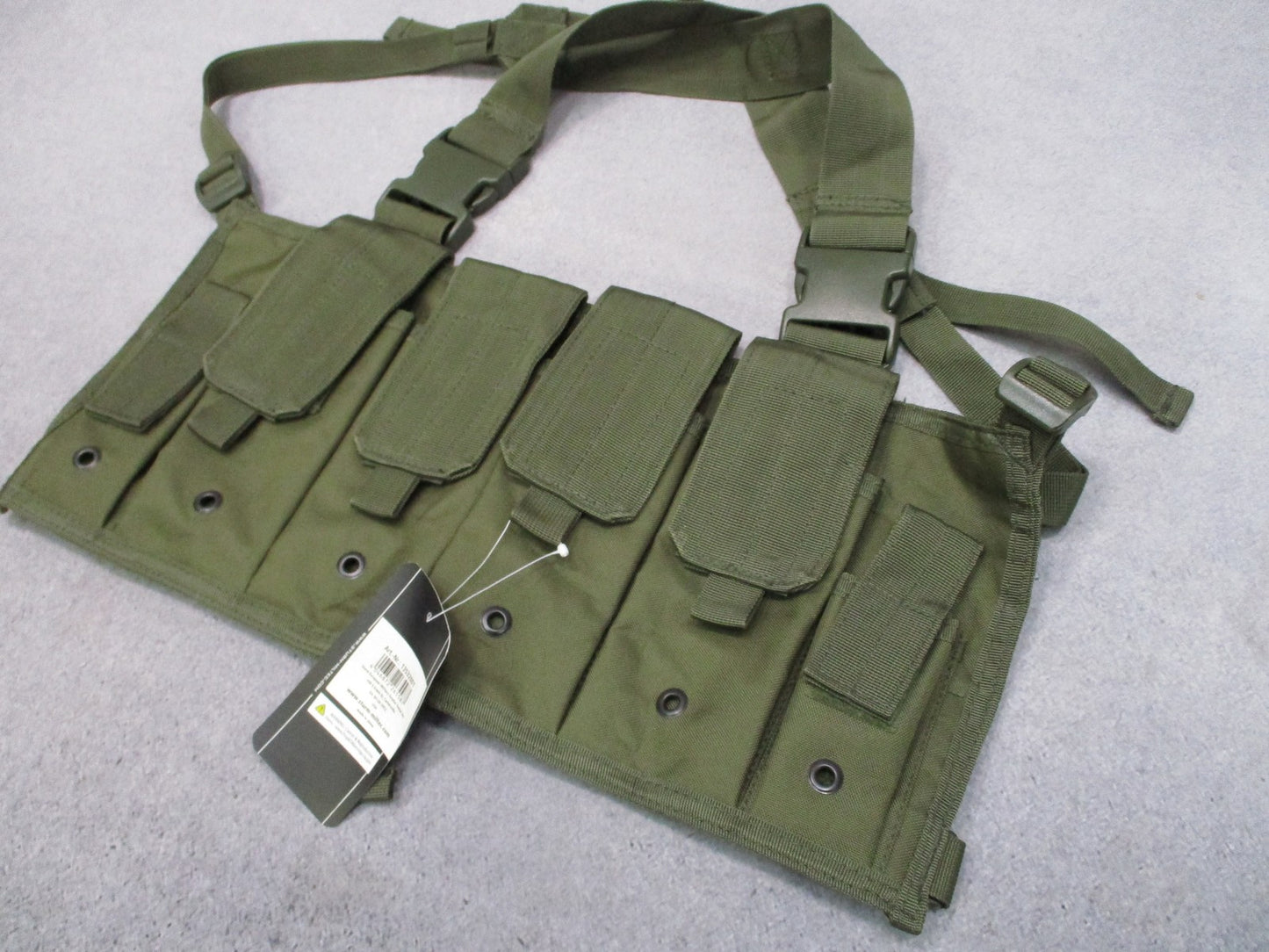 Mil-Tec Tactical Mag Carrier Chest Rig Olive Drab New With Tags