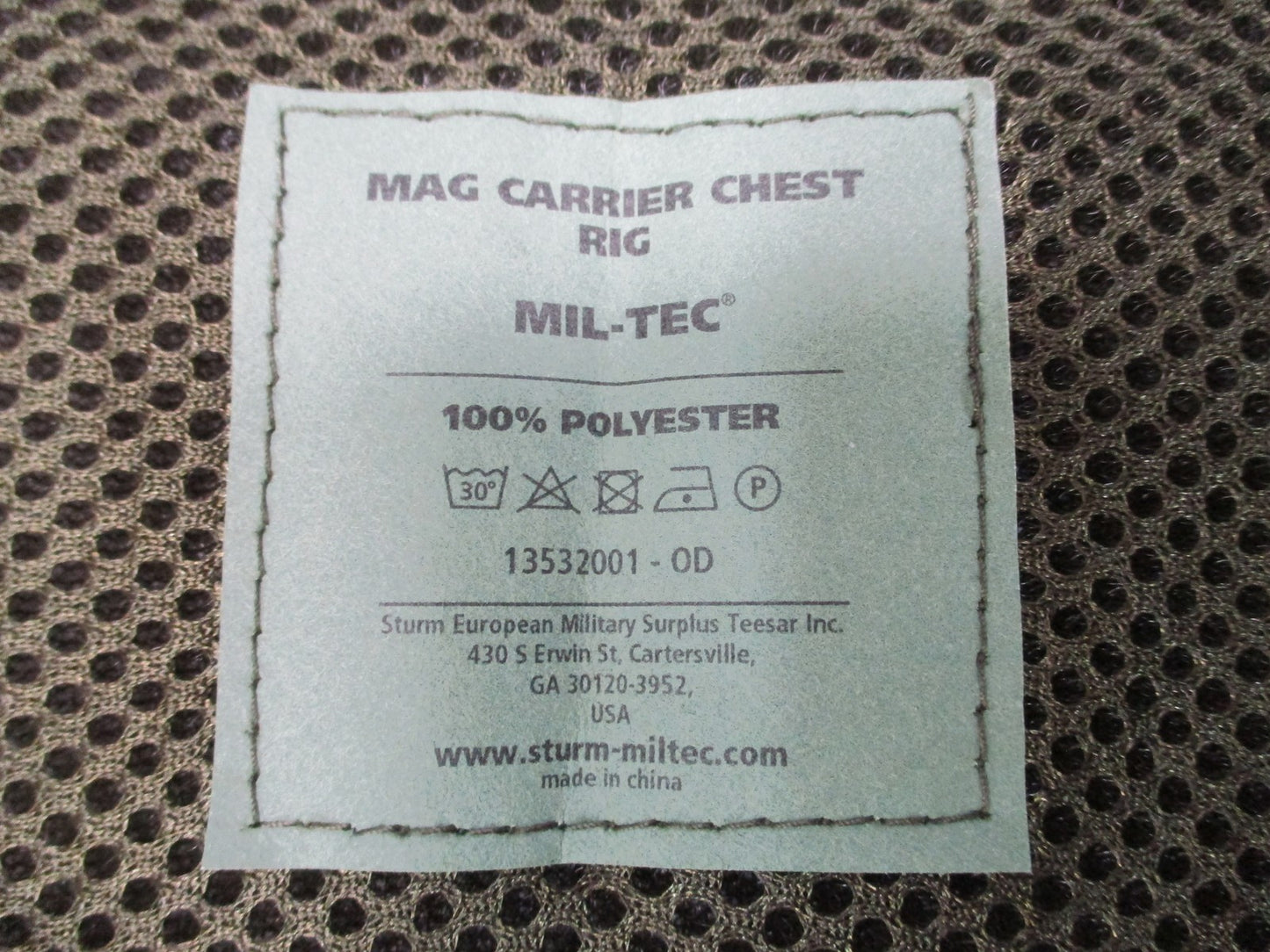 Mil-Tec Tactical Mag Carrier Chest Rig Olive Drab New With Tags