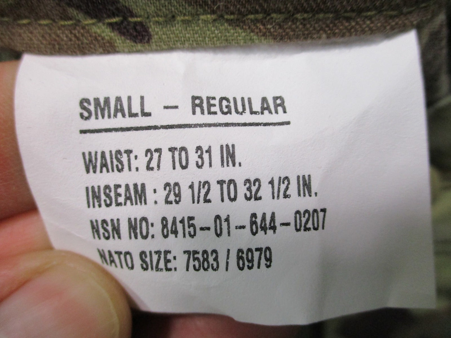 US Army Advanced Combat Pants Small Regular FR Scorpion OCP ReadyOne USA