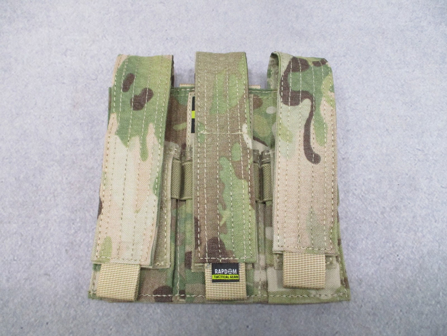 Rapdom Tactical Gear T403 Triple Pistol Extended Magazine Pouch MultiCam MOLLE