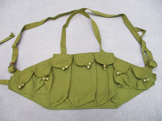 Type 56 Chicom Chest Rig Olive Green Canvas Russion Army Reproduction