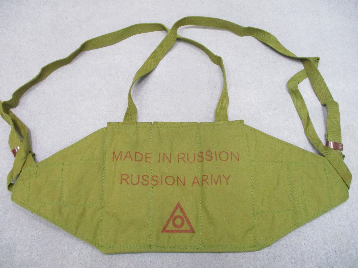 Type 56 Chicom Chest Rig Olive Green Canvas Russion Army Reproduction