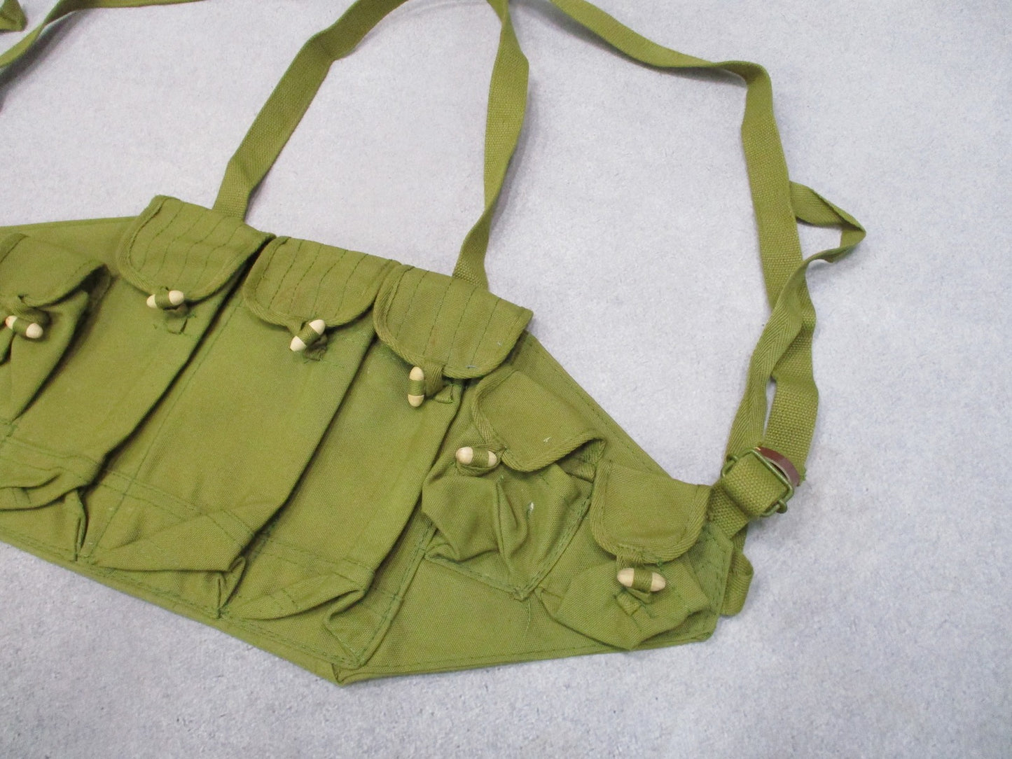 Type 56 Chicom Chest Rig Olive Green Canvas Russion Army Reproduction