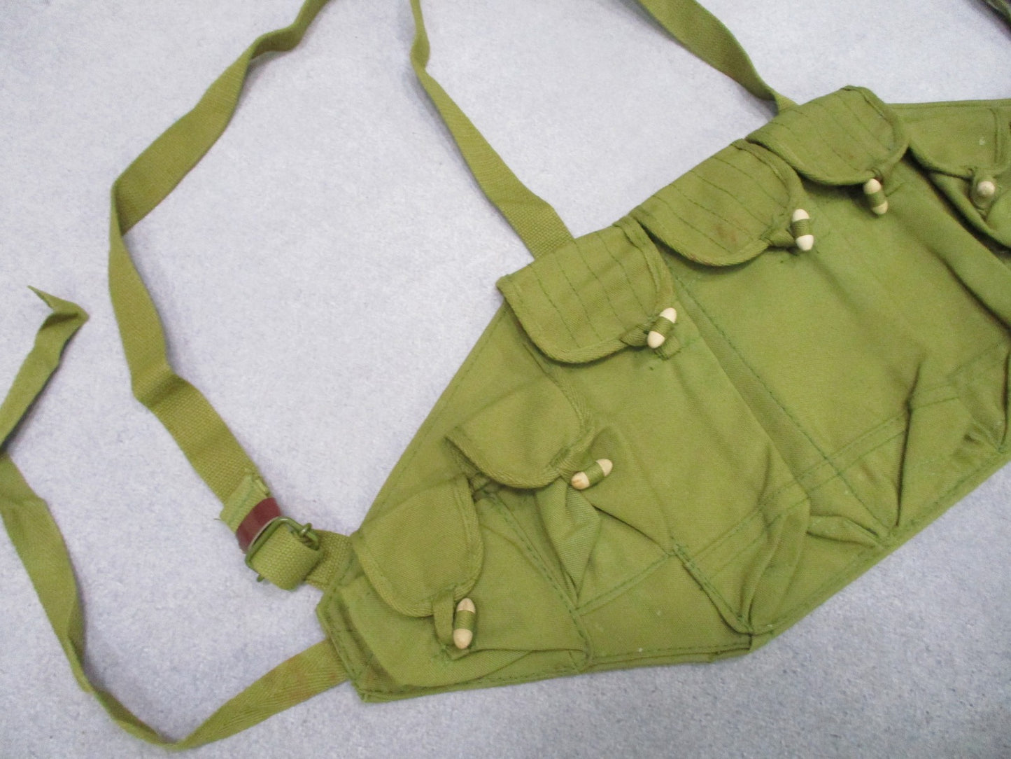 Type 56 Chicom Chest Rig Olive Green Canvas Russion Army Reproduction